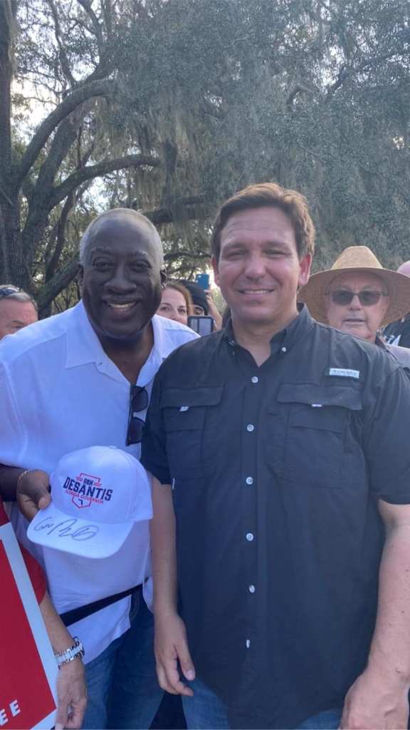 Florida Gov. Ron DeSantis and Rep. Webster Barnaby on Nov. 5, 2022.