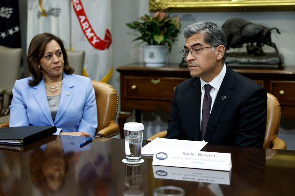 Xavier Becerra and Kamala Harris