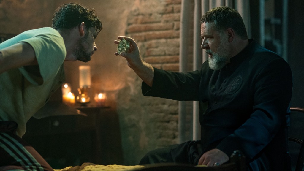 Amorth, played by Crowe (above left), wrote some thirty books about exorcism. 