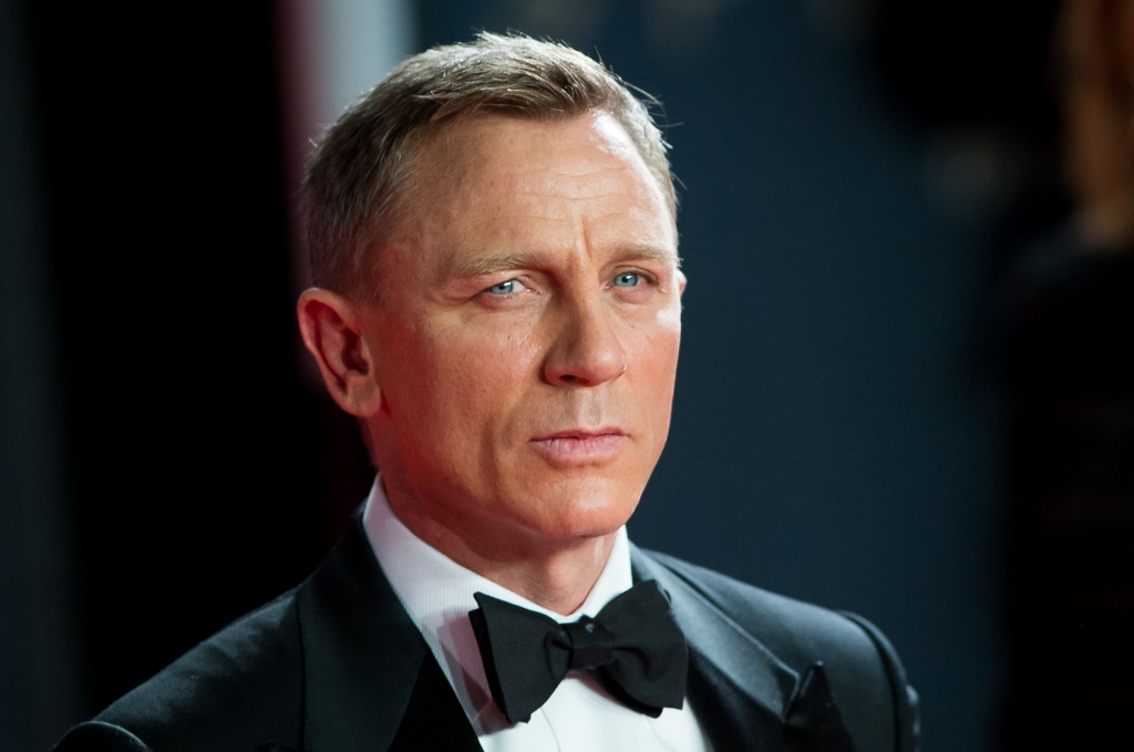 Daniel Craig in suit and bowtie