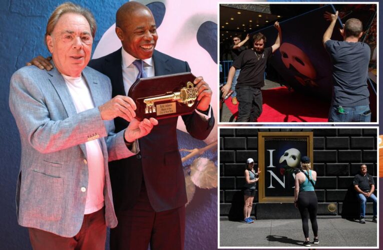 Andrew Lloyd Webber given key to NYC ahead of ‘Phantom of the Opera’ closing on Broadway