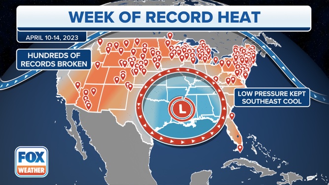 record breaking heat temperatures