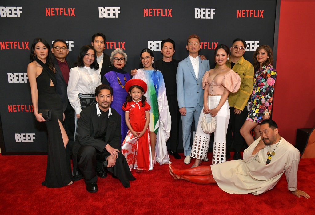 Beef cast on red carpet