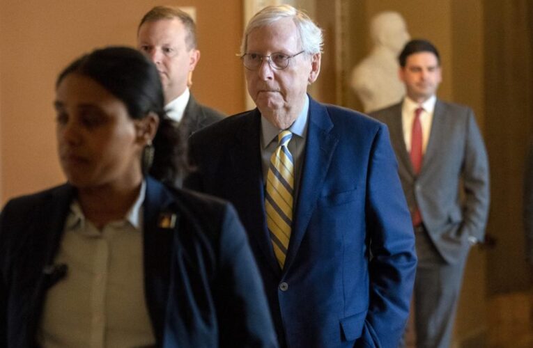 Mitch McConnell jokes about his concussion upon return to Senate