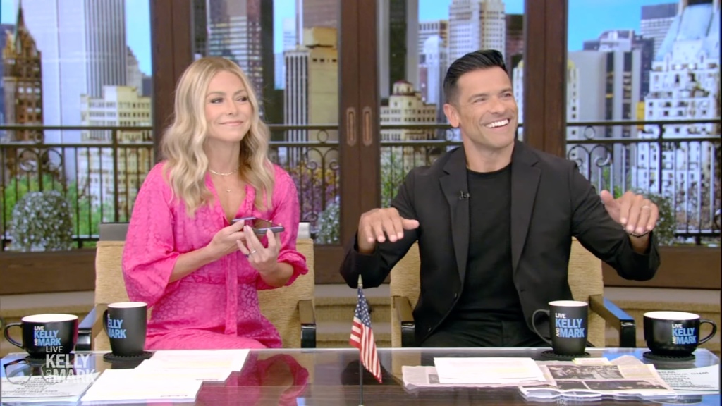 Ripa flipped out her phone to play audio of her husband's heavy bedtime breathing — a move that left many viewers unimpressed. 