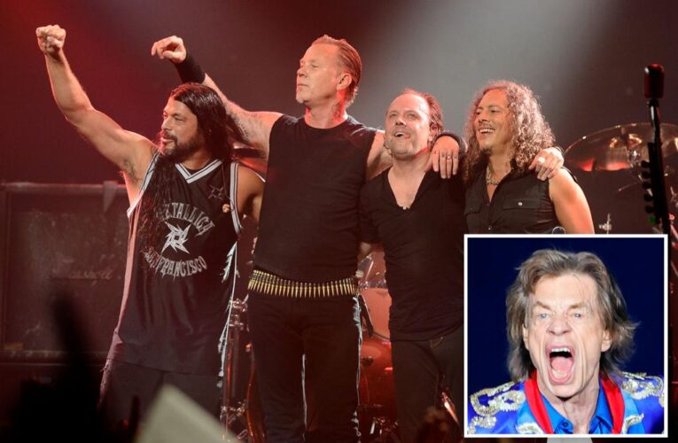 Metallica was once told not to make eye contact with Mick Jagger