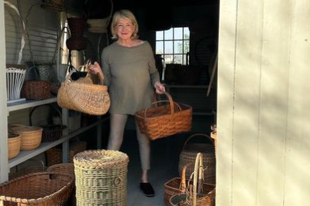 She said that she was thinking of doing another estate sale as she cleaned out some of her baskets. 