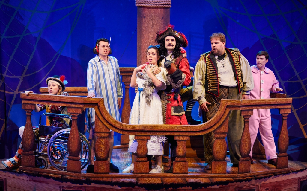 The cast of "Peter Pan Goes Wrong" attempt to perform "Peter and Wendy" — and screw up every possible moment.