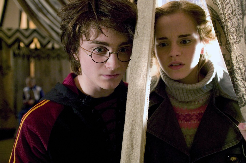 Hermione (Emma Watson) and Harry Potter (Daniel Radcliffe) in "Harry Potter and the Goblet of Fire." 