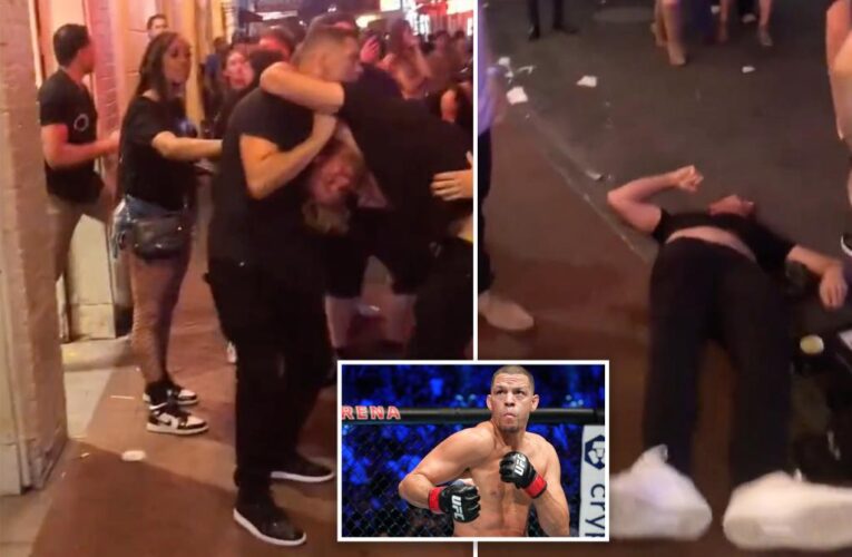 Ex-UFC star Nate Diaz chokes man out cold in street fight