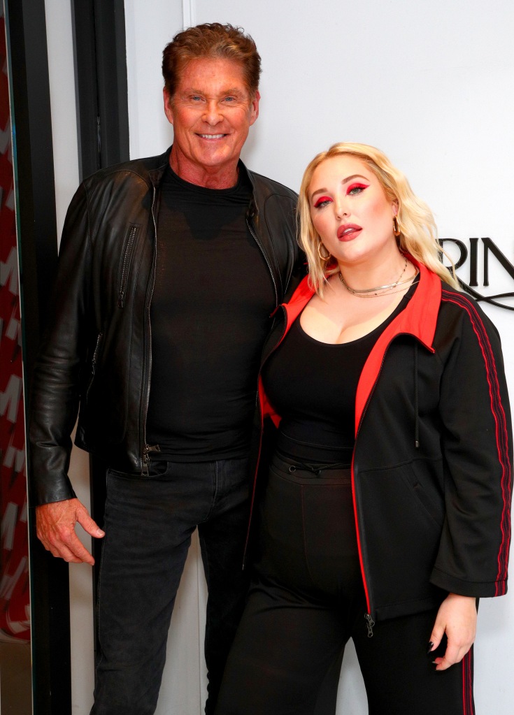 Hayley Hasselhoff  and David Hasselhoff