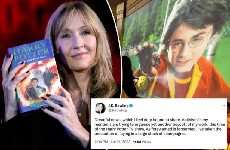 J.K. Rowling plans to ‘lay in champagne’ while activists boycott ‘Harry Potter’ TV series
