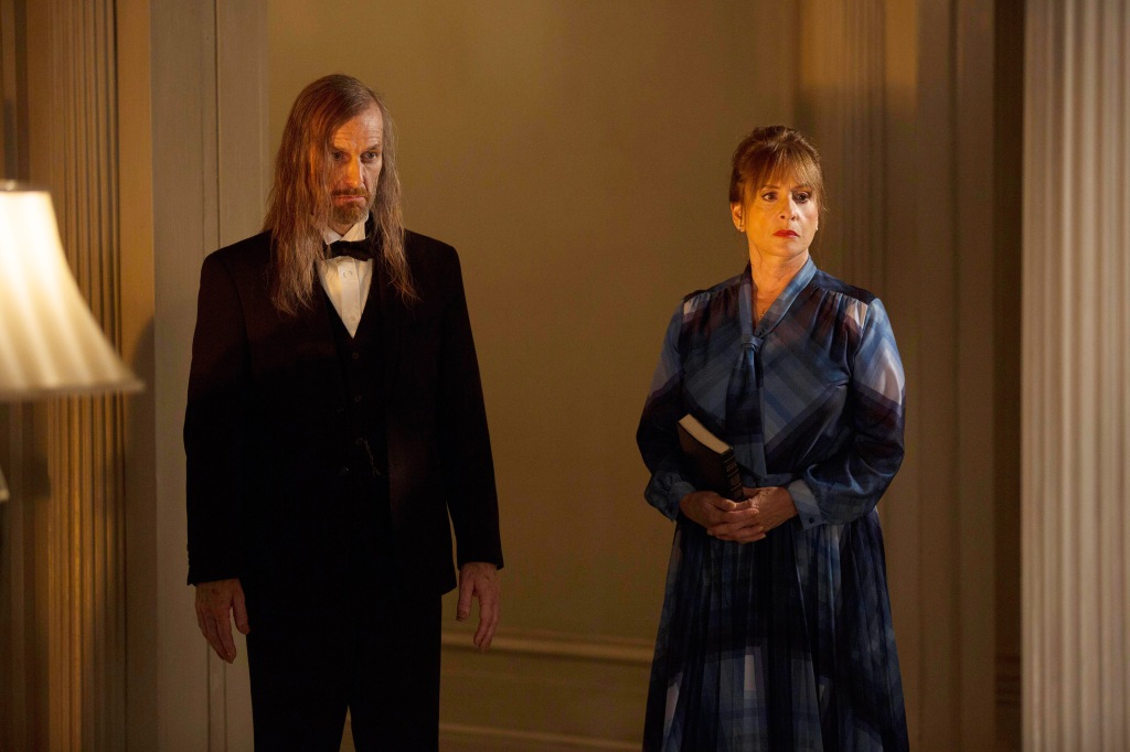 Denis O'Hare (left) and Patti LuPone (right) in the third season of "American Horror Story." 