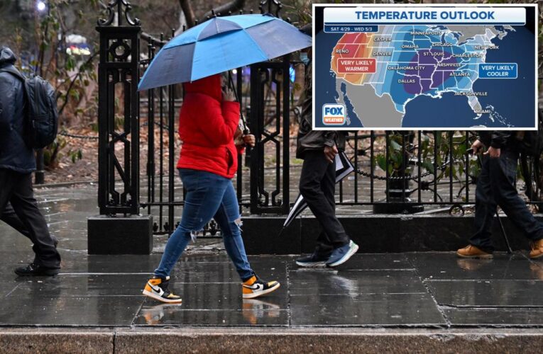 April cooldown brings below-average temperatures across US this week