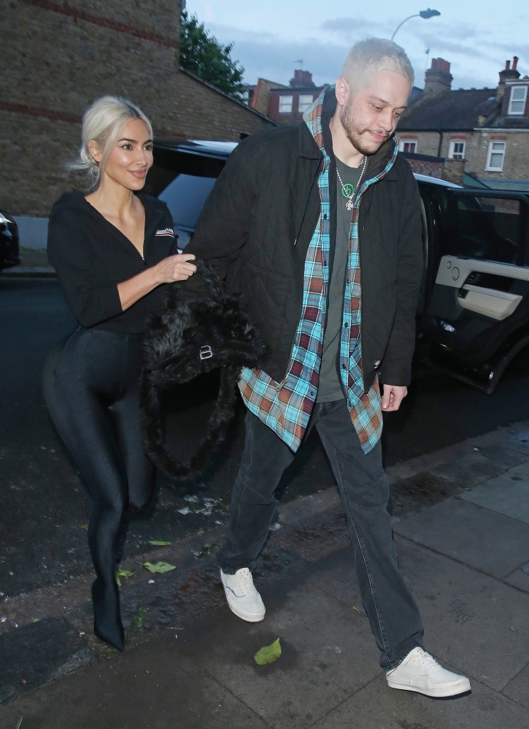 Kim K and Pete Davidson holding hands