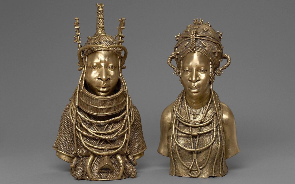 Benin Bronze heads