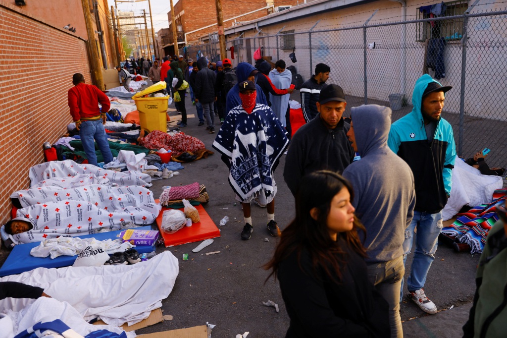 The city says it needs more money to provide shelters for the immigrants. 