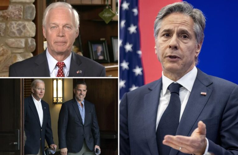 Antony Blinken “lied boldface to Congress” about Hunter Biden: Sen. Ron Johnson