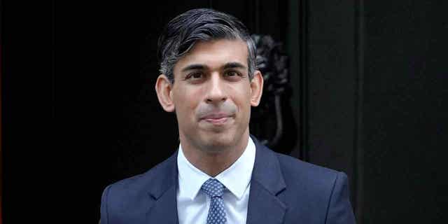 Rishi Sunak in front of 10 Downing Street