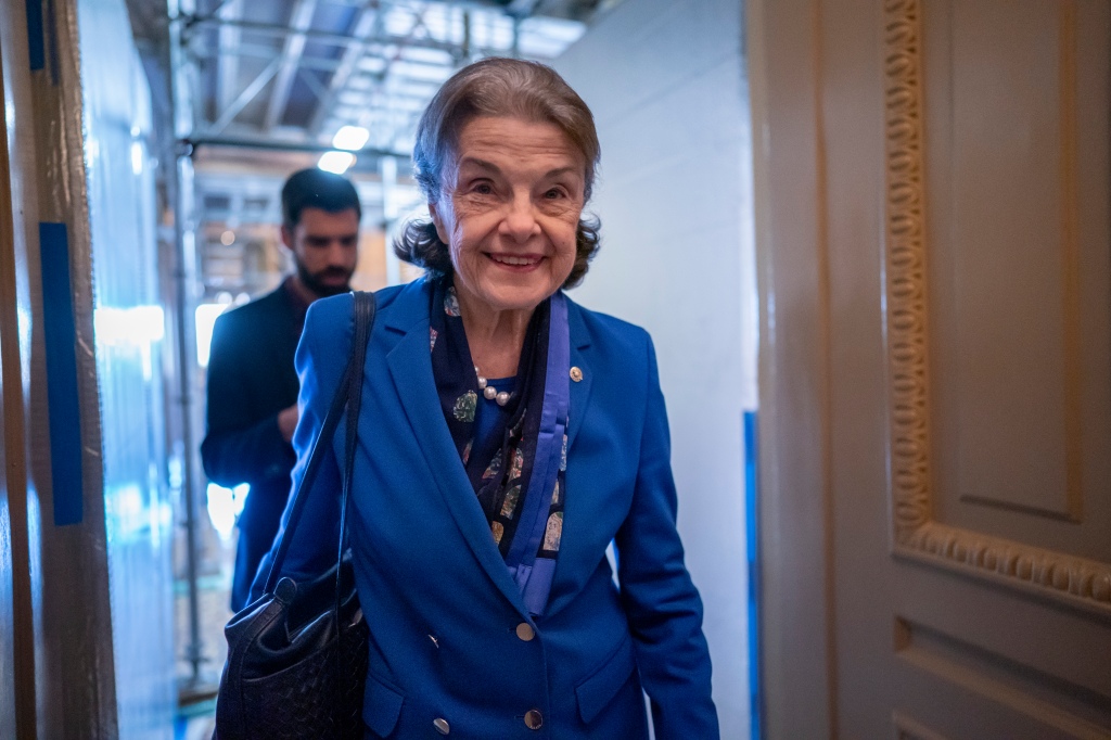 Sen. Dianne Feinstein was hospitalized for shingles treatment after being diagnosed with an infection in February. 