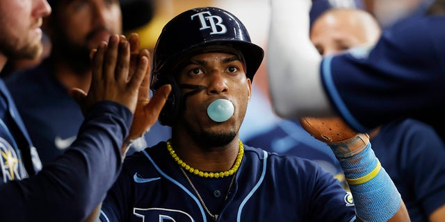 Wander Franco in the dugout