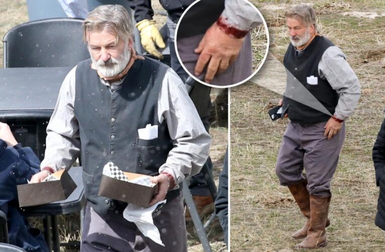 Alec Baldwin seen in costume on new ‘Rust’ set for first time