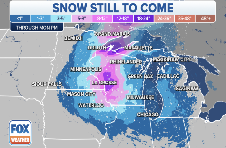 Late season winter storm blasts Upper Midwest with blizzard conditions, heavy snow