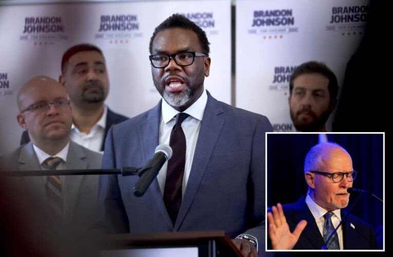 Progressive Brandon Johnson elected Chicago’s next mayor