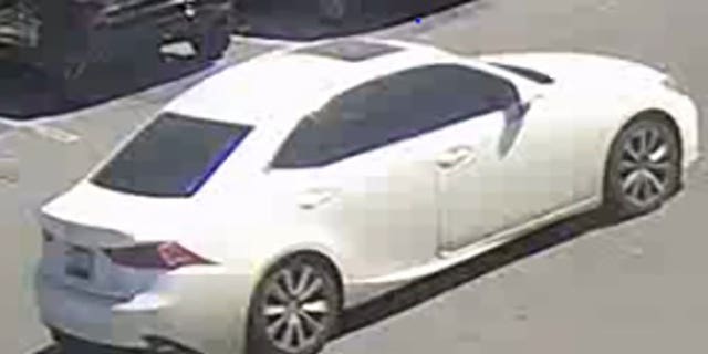 The D.C. funeral home shooting suspect's vehicle is described as a white Lexus IS350. 