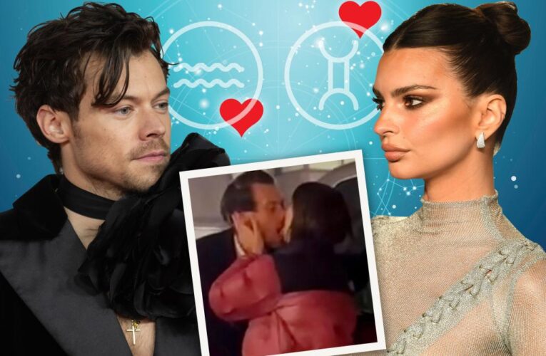 Harry Styles, Emily Ratajkowski zodiac signs explain sexy kiss