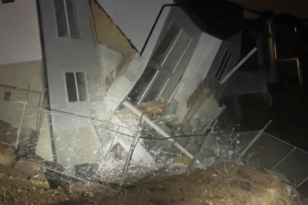 Officials ordered occupants of the two homes to evacuate their properties in late October 2022, saying the homes had been in danger due to sliding that resulted from shifting ground and breaks in the foundations.