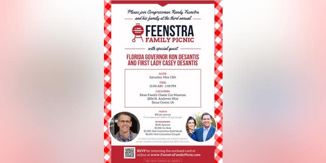 This flyer obtained by Fox News Digital shows DeSantis will be making another stop in Iowa this year as the presidential cycle heats up