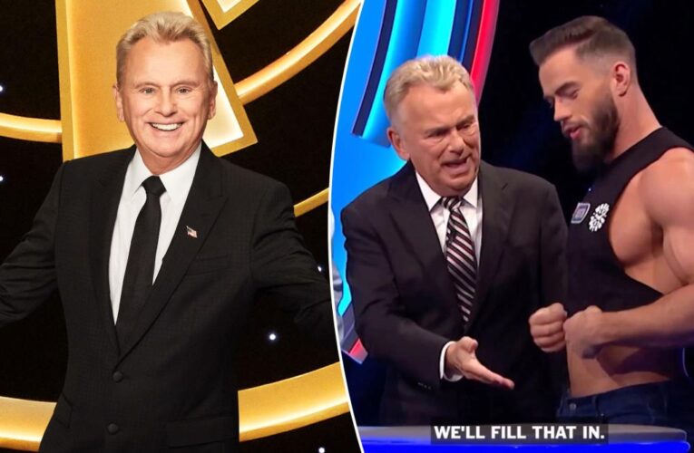 Pat Sajak tells Wheel of Fortune WWE contestant to remove his shirt