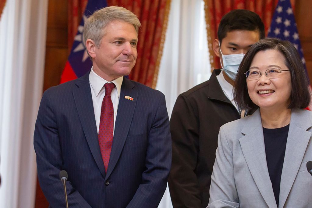 House Foreign Affairs Committee Chairman Michael McCaul attends a luncheon with Taiwan's President Tsai Ing-wen, during a visit by a Congressional delegation to Taiwan in Taipei, Taiwan.