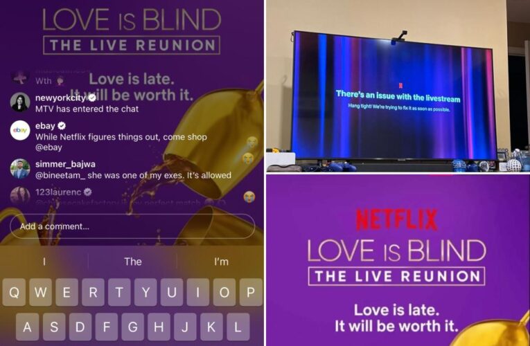 Long delay in ‘Love is Blind’ reunion livestream leads to uproar on internet