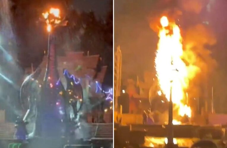 Disneyland dragon catches fire during ‘Fantasmic!’ performance