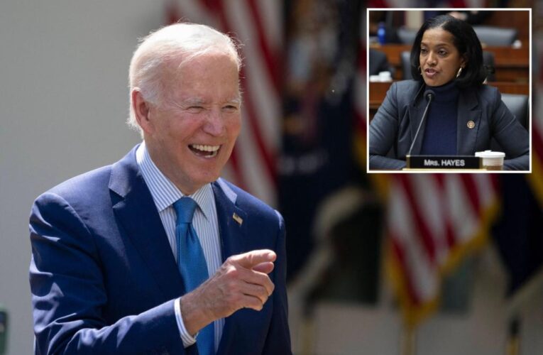 Biden flubs female Rep. Jahana Hayes’ name: ‘Stand up, Jonah!’