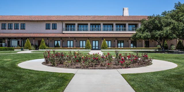 The outside grounds of the Ronald Reagan Presidential Library in Simi Valley, California.