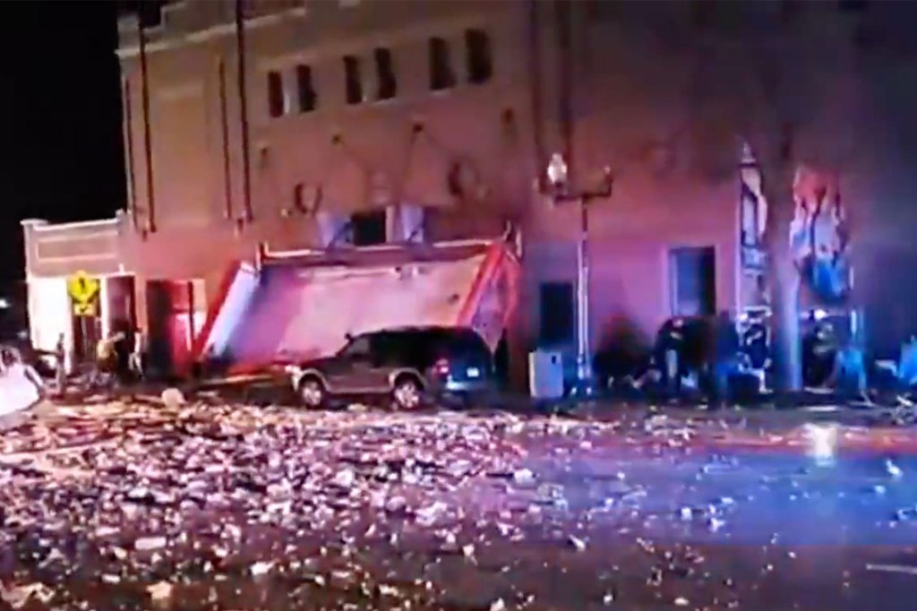 At least 1 person was killed as storms struck the Apollo Theater in Illinois on March 31, 2023.