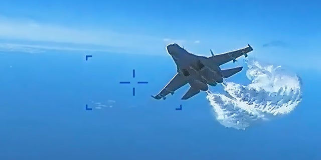 Russian fighter jet collides with US drone in video