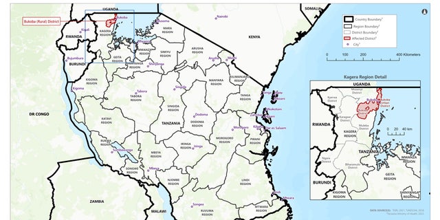 On March 21, 2023, Tanzania declared an outbreak of Marburg virus disease. Confirmed cases have been reported in the Kagera Region.