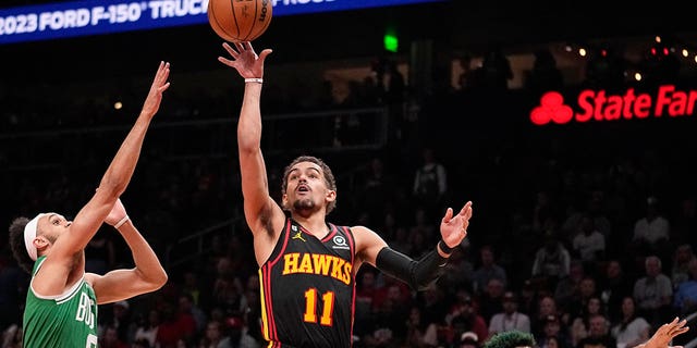 Trae Young layup