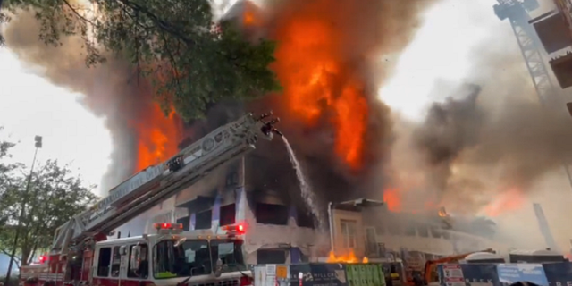 Fire in SouthPark area of Charlotte, North Carolina