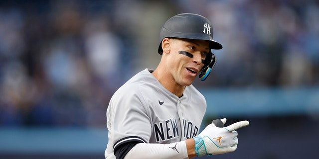 Aaron Judge after home run in toronto