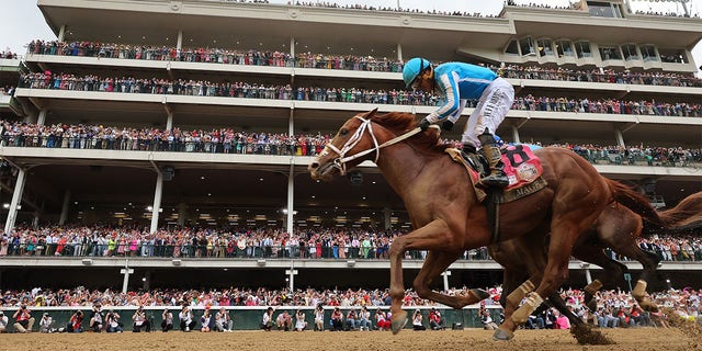 Mage finishes the finish line at the Kentucky Derby