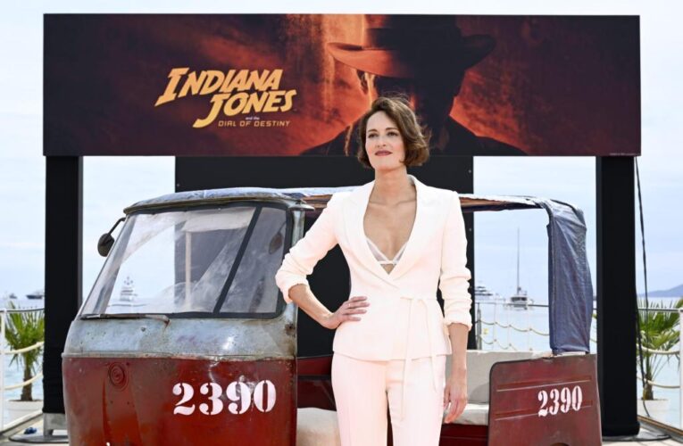 Phoebe Waller-Bridge flashes bra with Harrison Ford on ‘Indiana Jones’ red carpet