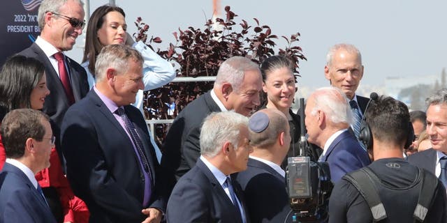 Biden Netanyahu Israel Handshake