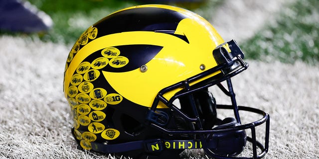 Michigan football helmet