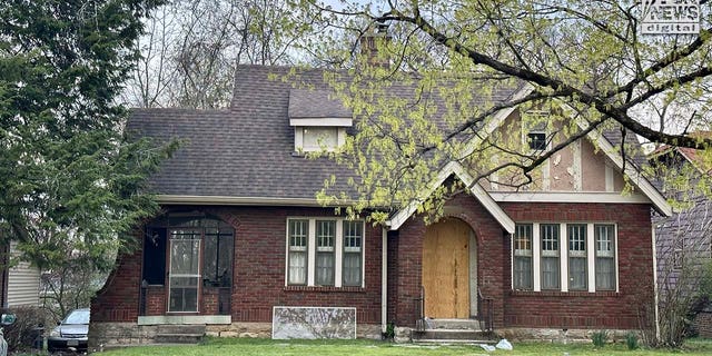 The house of alleged Covenant School shooter, Audrey Hale, is boarded up.