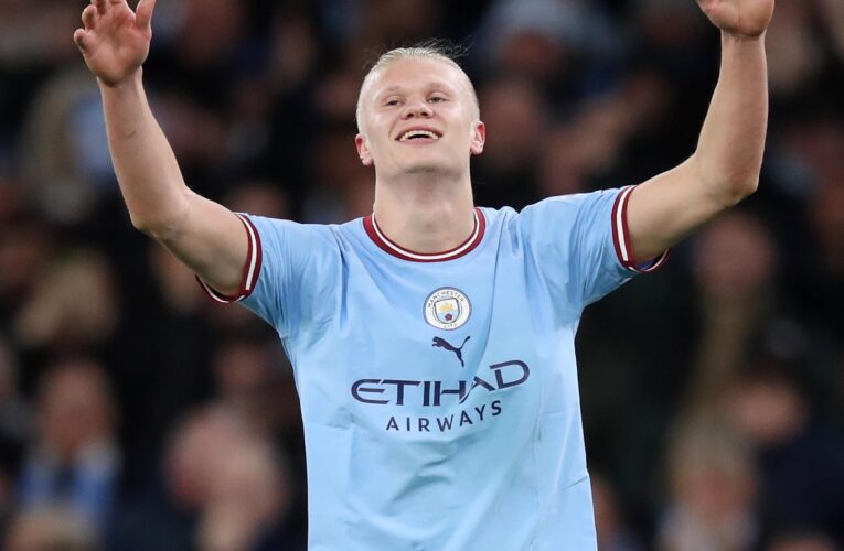 Manchester City striker Erling Haaland breaks Premier League goal record for single season against West Ham